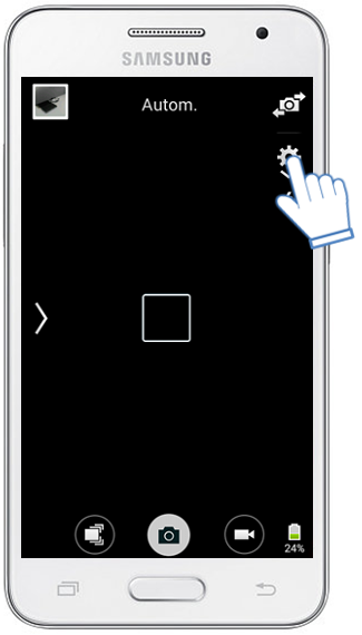 Galaxy Core2 - ¿Cómo resTablecer los ajustes de la Cámara?