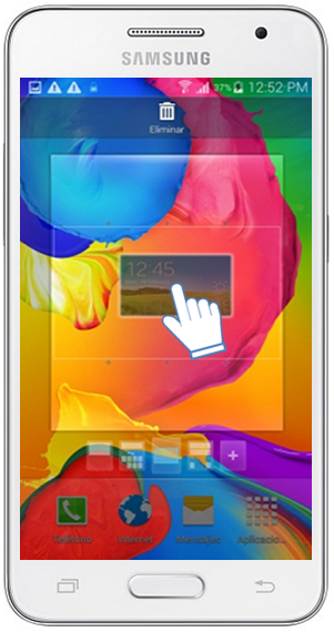 Galaxy Core2 - ¿Cómo agregar o eliminar un Widget?