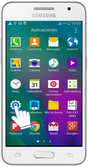 Galaxy Core2 - ¿Cómo resTablecer los valores de fábrica?