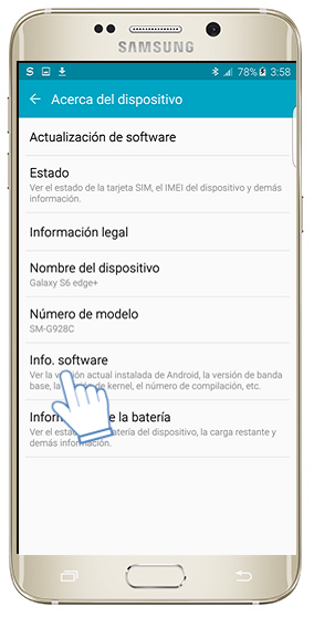 Galaxy S6 Edge+: ¿Qué hacer si Opciones de desarrollador no aparece en el menú de ajustes?
