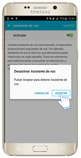 ¿Qué hacer si no se puede seleccionar opciones y el equipo indica que se ha tocado?