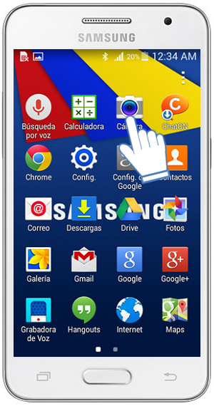 Galaxy Core2 - ¿Qué son las líneas de guía y como se activan en la cámara?