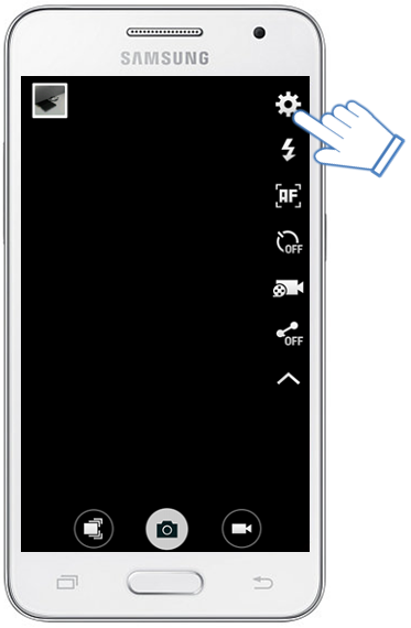 Galaxy Core2 - ¿Qué son las líneas de guía y como se activan en la cámara?