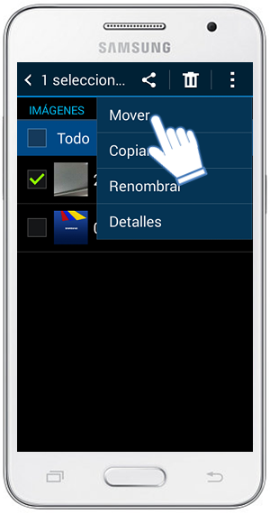 Samsung Galaxy Core 2: ¿Cómo mover archivos a otras carpetas?
