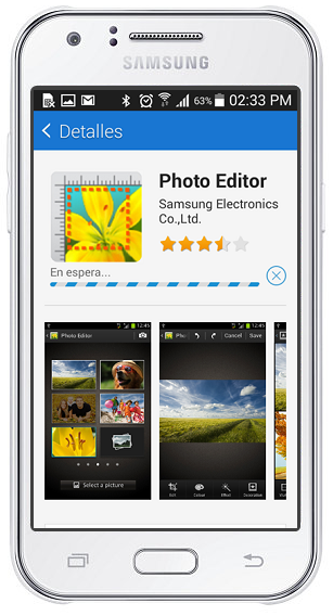 Samsung Galaxy J1: ¿Cómo descargar e instalar el editor de imágenes?