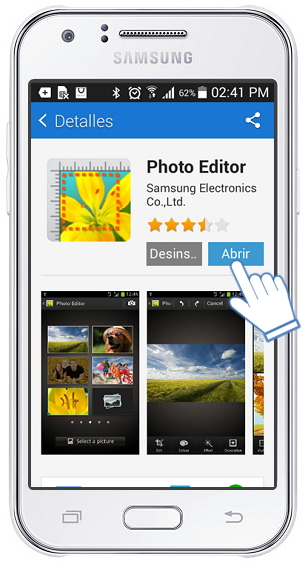 Samsung Galaxy J1: ¿Cómo descargar e instalar el editor de imágenes?