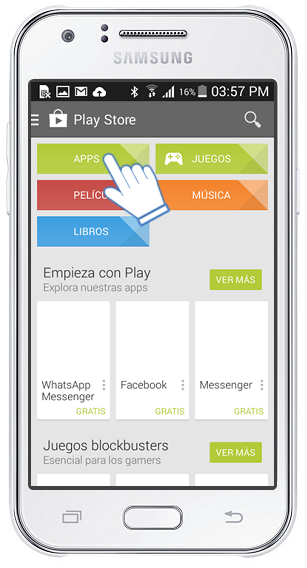 Samsung Galaxy J1: ¿Cómo descargar e instalar aplicaciones?