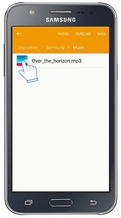 Galaxy J5 - ¿Cómo enviar un archivo por Bluetooth?