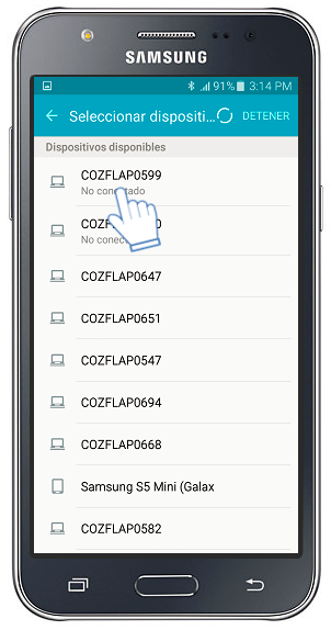 Galaxy J5 - ¿Cómo enviar un archivo por Bluetooth?