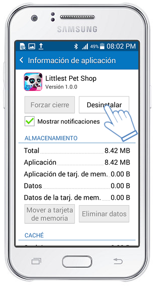 Samsung Galaxy J1: ¿Cómo eliminar o desinstalar una aplicación?