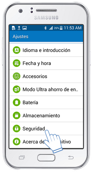 Galaxy J1: ¿Cómo permitir la instalación de aplicaciones .APK o externas a Play Store?