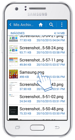 Samsung Galaxy J1 (SM-J100M): ¿Cómo mover archivos o documentos a otras carpetas?