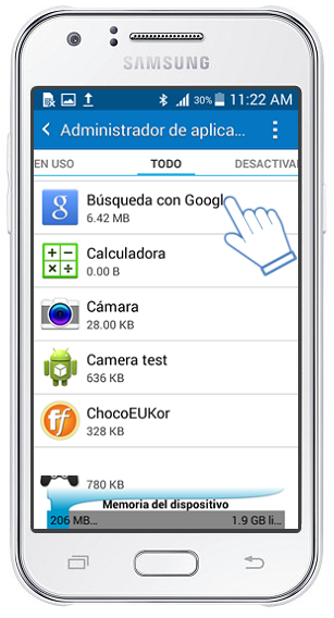 Samsung Galaxy J1: ¿Cómo desactivar las notificaciones de una aplicación?