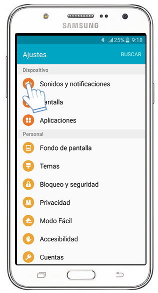 Galaxy J7 - ¿Qué es patrón de vibración y como se usa?