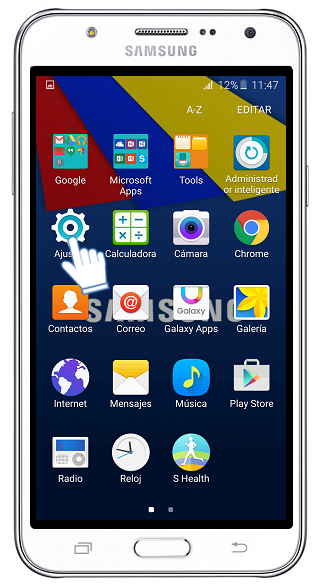Galaxy J7 - ¿Cómo eliminar información de una aplicación?