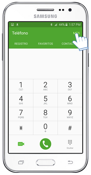 Galaxy J2 - ¿Cómo agregar un contacto a la lista de rechazados?