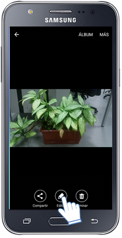 Galaxy J5 - ¿Cómo recortar imágenes?