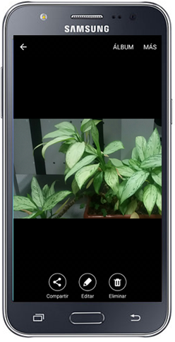 Galaxy J5 - ¿Cómo recortar imágenes?