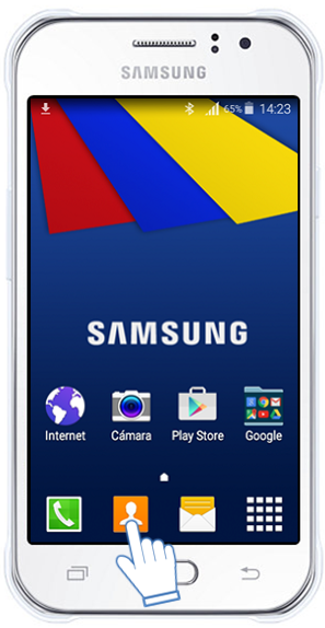 Galaxy J1 Ace - ¿Cómo registrar un contacto?
