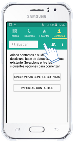 Galaxy J1 Ace - ¿Cómo registrar un contacto?