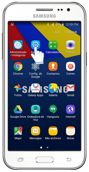 Samsung : Galaxy J2 - ¿Cómo activar menú de asistencia?