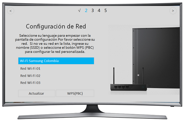 Smart TV Curvo J6500 - ¿Cómo realizar la configuración inicial?