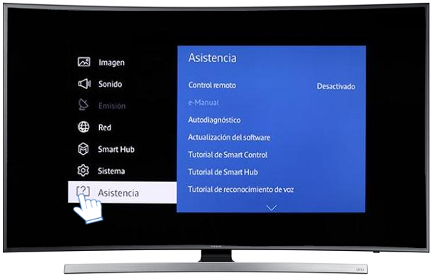 Smart TV Curvo/JU7500 - Tutorial de uso del Smart Control