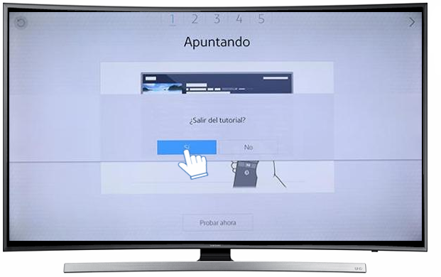 Smart TV Curvo/JU7500 - Tutorial de uso del Smart Control