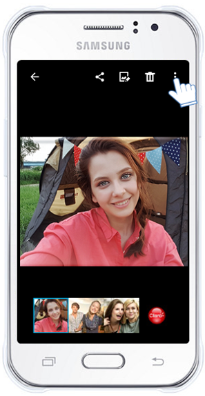 Galaxy J1 Ace - ¿Cómo recortar una imagen?