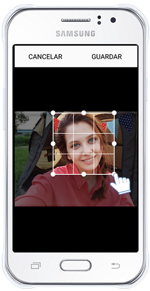 Galaxy J1 Ace - ¿Cómo recortar una imagen?