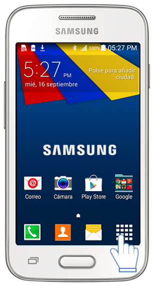 Galaxy Ace4 Neo - ¿Cómo mostrar íconos ocultos en el menú de aplicaciones?