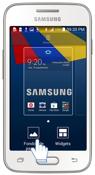 Galaxy Ace4 Neo - ¿Cómo cambiar el fondo de pantalla?