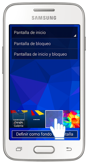 Galaxy Ace4 Neo - ¿Cómo cambiar el fondo de pantalla?