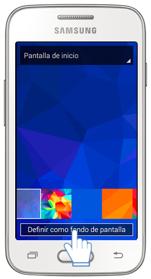 Galaxy Ace4 Neo - ¿Cómo cambiar el fondo de pantalla?