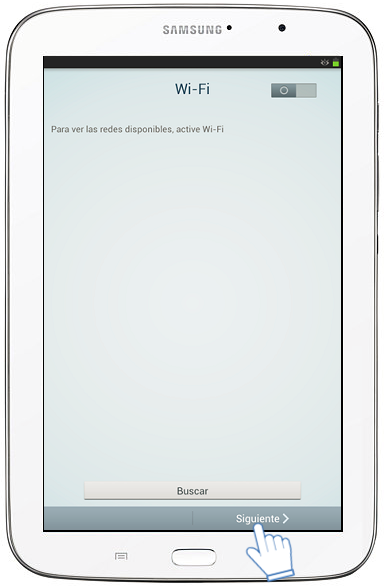 Galaxy Note (8.0, 3G) - ¿Cómo realizar la configuración inicial?