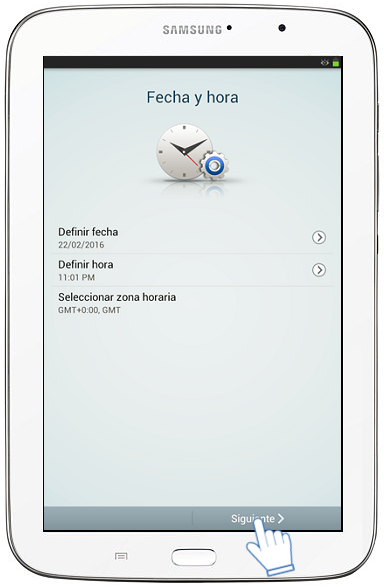 Galaxy Note (8.0, 3G) - ¿Cómo realizar la configuración inicial?