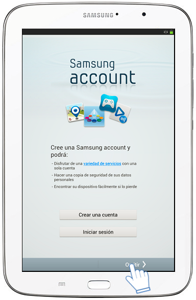 Galaxy Note (8.0, 3G) - ¿Cómo realizar la configuración inicial?