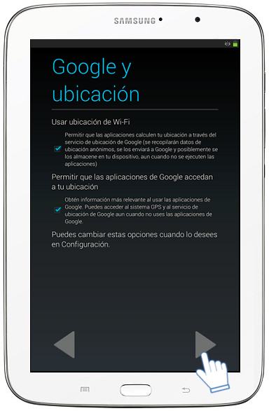 Galaxy Note (8.0, 3G) - ¿Cómo realizar la configuración inicial?