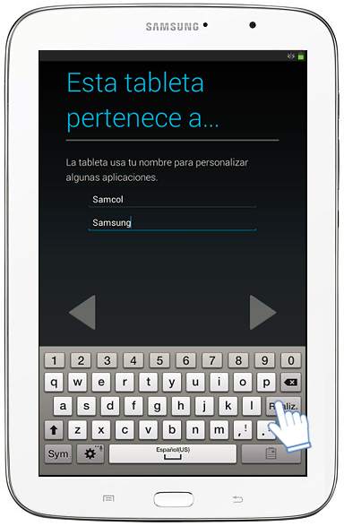 Galaxy Note (8.0, 3G) - ¿Cómo realizar la configuración inicial?