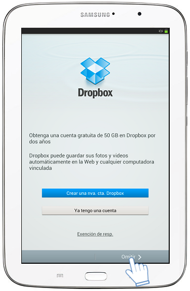 Galaxy Note (8.0, 3G) - ¿Cómo realizar la configuración inicial?