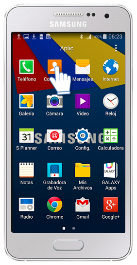 Galaxy A3 - ¿Cómo guardar un Contacto?