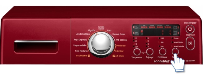 Lavadora WD146UVHJSM/ZS-¿Cómo evitar el proceso de secado?