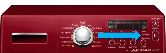 Lavadora WD146UVHJSM/ZS-¿Cómo evitar el proceso de secado?