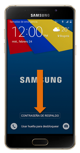 Galaxy A5 (2016) - ¿Cómo usar el bloqueo de pantalla por huella?
