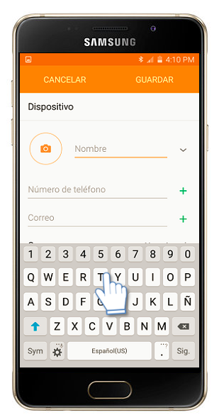 Galaxy A5 (2016) - ¿Cómo añadir un nuevo contacto?
