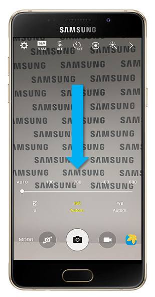 Galaxy A5 (2016) - ¿Cómo usar el Modo Pro en la aplicación Cámara?