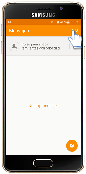 Galaxy A3 (2016) - ¿Cómo utilizar el filtro Spam?