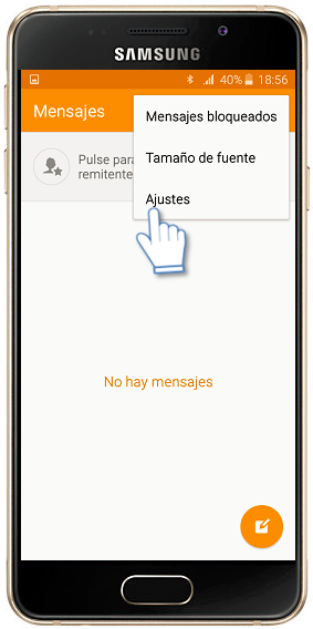Galaxy A3 (2016) - ¿Cómo utilizar el filtro Spam?