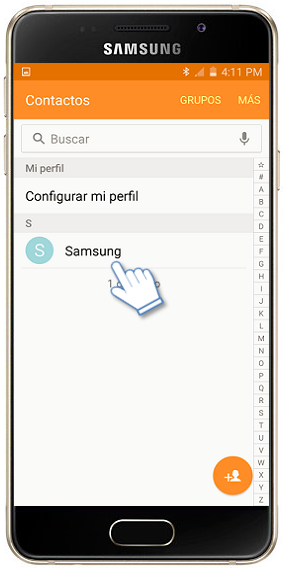 Galaxy A3 (2016) - ¿Cómo agregar una imagen a un contacto?