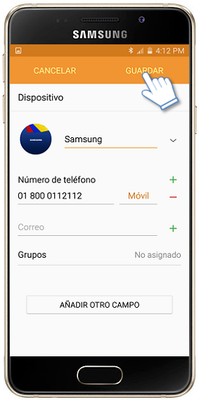 Galaxy A3 (2016) - ¿Cómo agregar una imagen a un contacto?